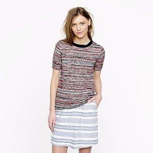 J. Crew Linen Beaded Sweater - Small